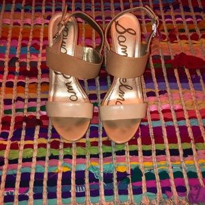 Sam Edelman Nude Wedges